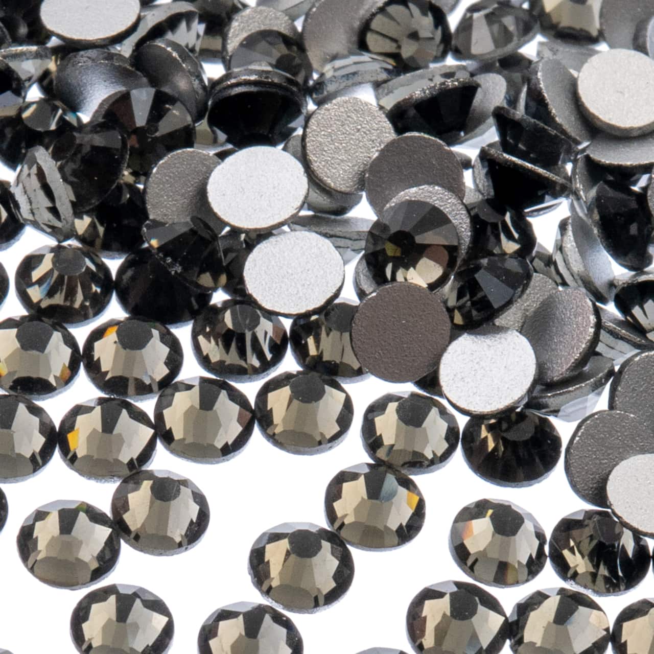 John Bead Crystal Lane SS30 Glass Round Flatback Rhinestones, 72ct.